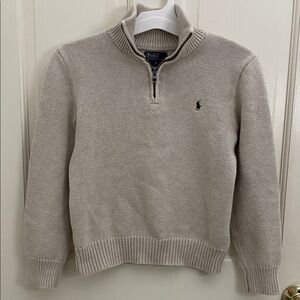Polo by Ralph Lauren Boy’s Beige Zip-Up Sweater Size S